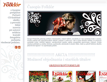Tablet Screenshot of casopisfolklor.sk